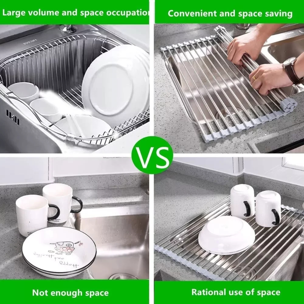 Miniatura 2 de Escurridor Secador De Platos Enrrollable