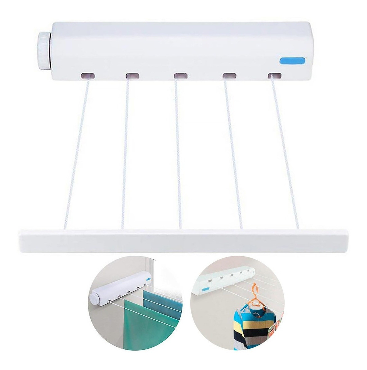 Miniatura 6 de Tendedero De Ropa Retractil Pared Organi