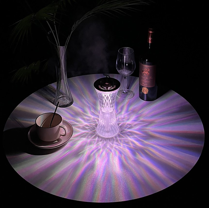 lámpara ambiente 7 colores con difusor