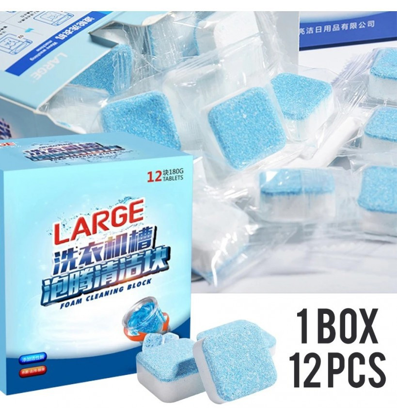 Caja x 12 Pastilla Limpiador de Lavadora