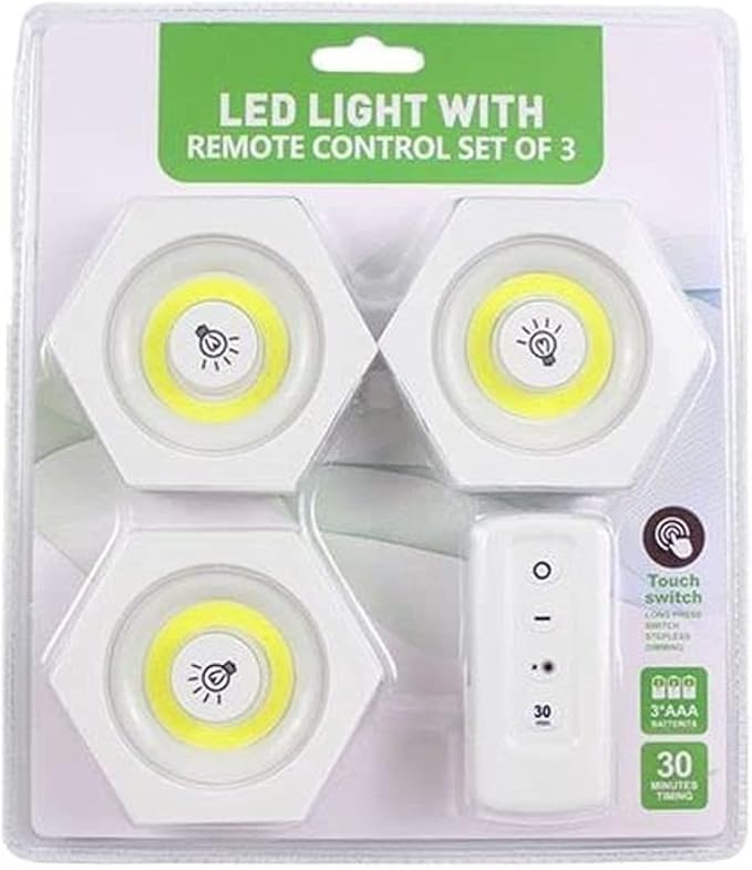 Miniatura 2 de Lampara led Inalámbrica X 3 mas Control