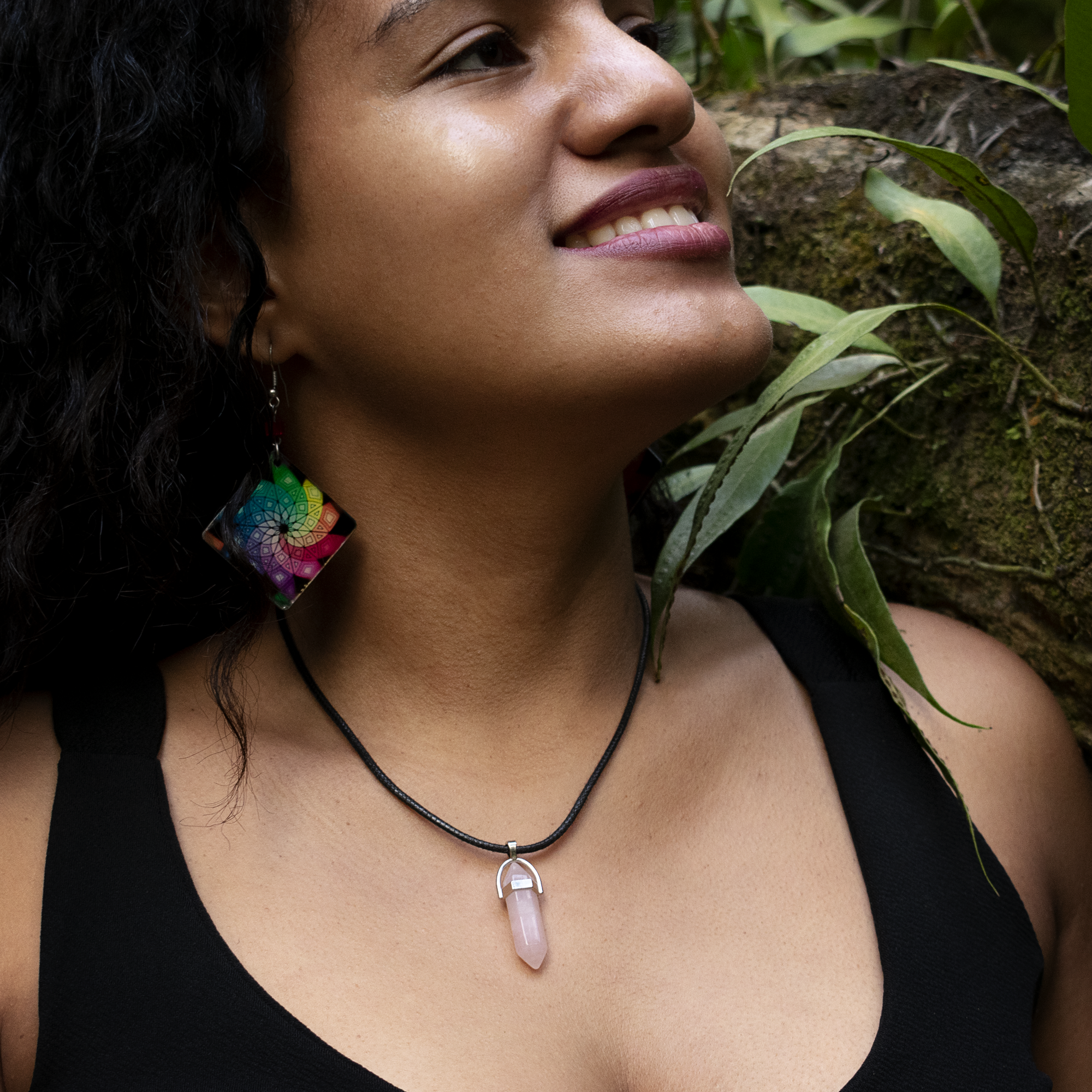 Miniatura 2 de Colgante Cuarzo Rosa