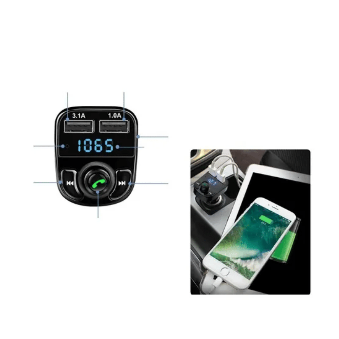 Transmisor Fm Para Carro Bluetooth