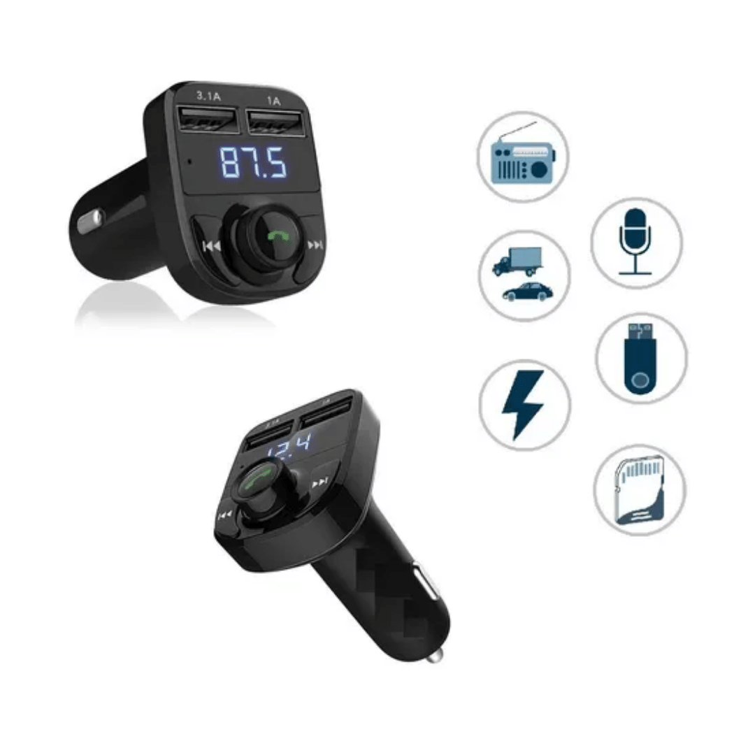 Miniatura 2 de Transmisor Fm Para Carro Bluetooth