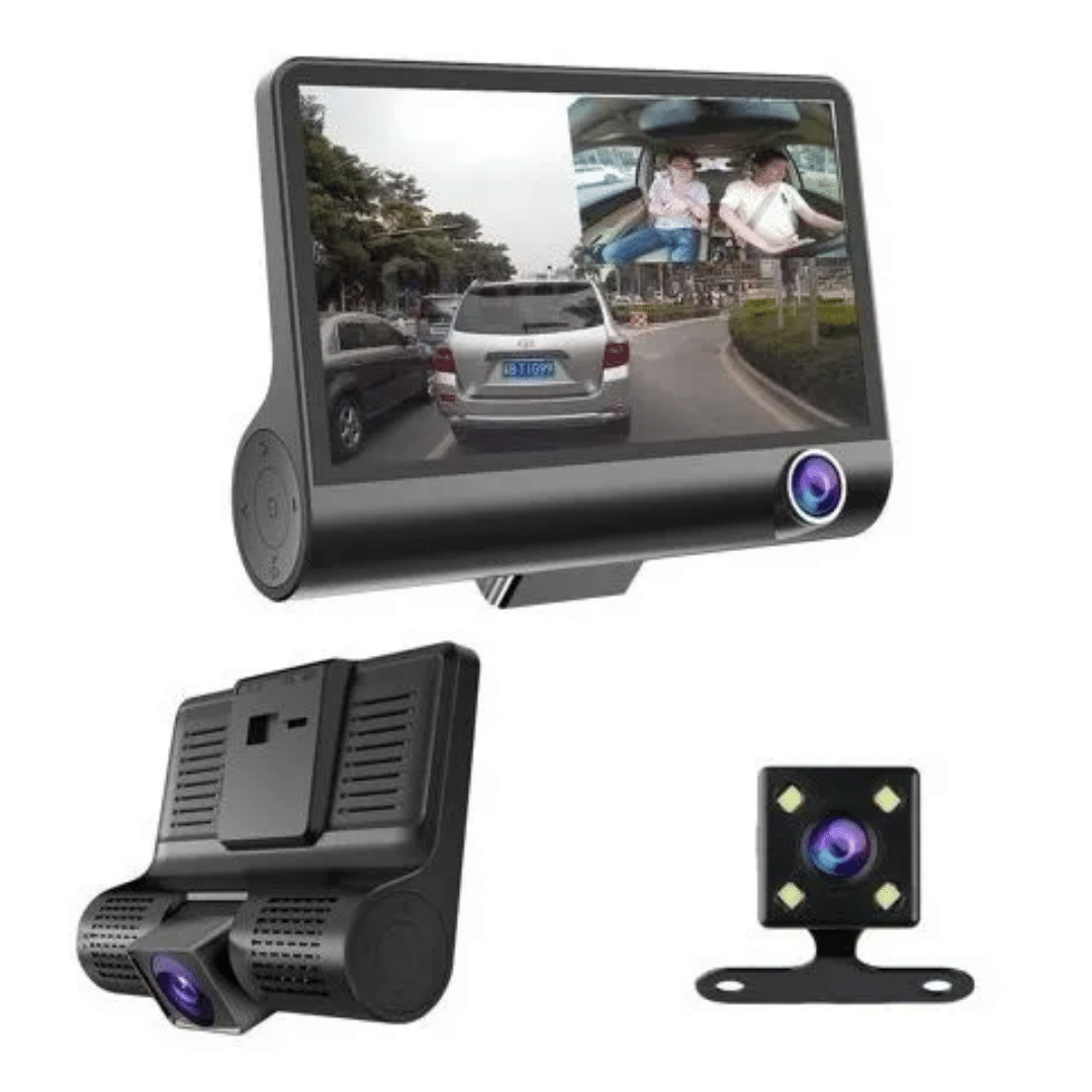 Miniatura 2 de Video Camara Dvr Para Carro 3 Lentes Fro