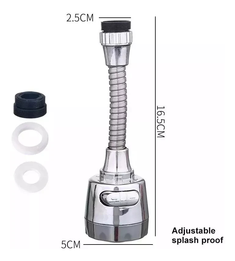 Grifo Ahorrador Cromado + Extensible