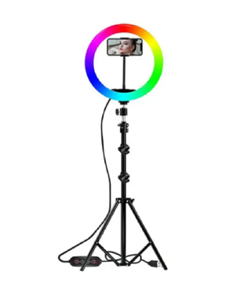 Miniatura 2 de Aro Colores Luz Lampara Led 26cm RGB