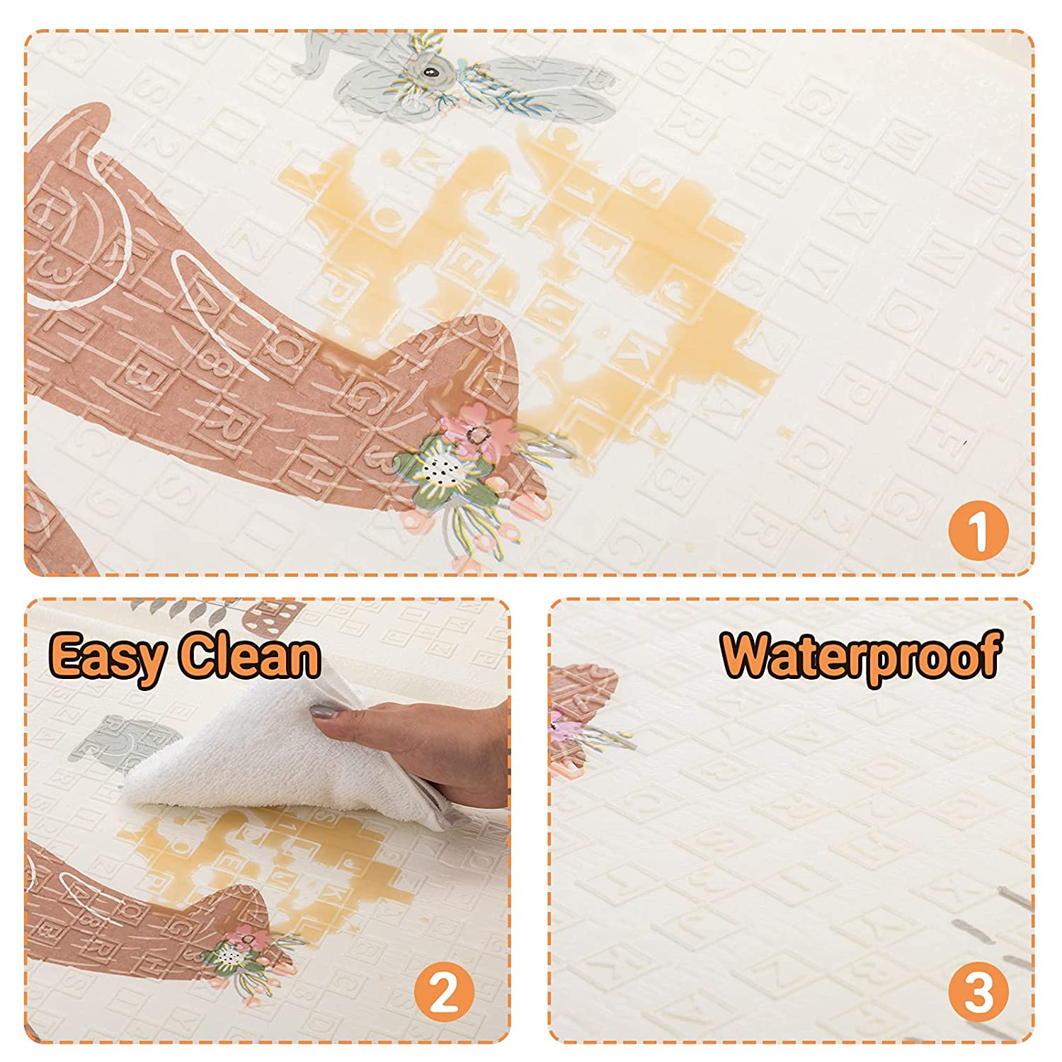 Miniatura 2 de Tapete Plegable Para Bebé Doble Faz impe