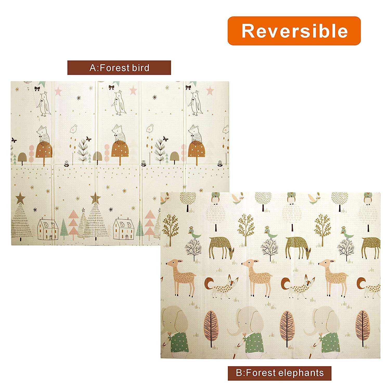 Miniatura 5 de Tapete Plegable Para Bebé Doble Faz impe