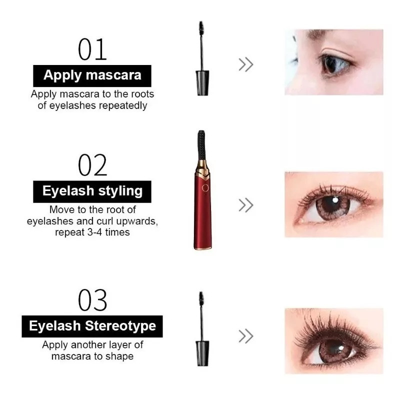 Miniatura 13 de Combo Encrespador Eléctrico + Pestañas