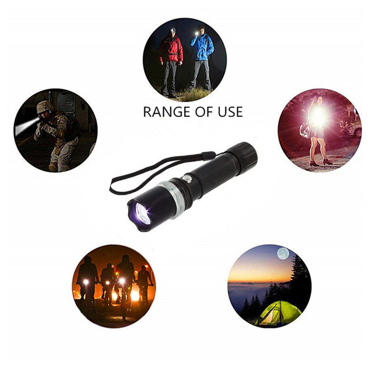 Miniatura 5 de Linterna Táctica Swat mas  Baliza