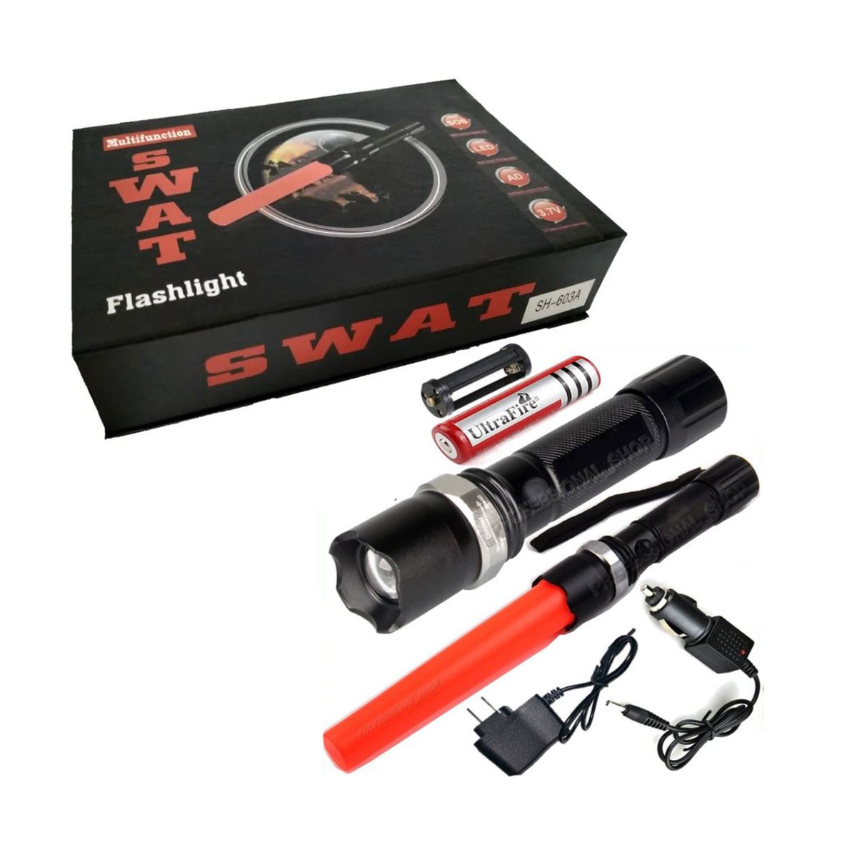 Miniatura 6 de Linterna Táctica Swat mas  Baliza