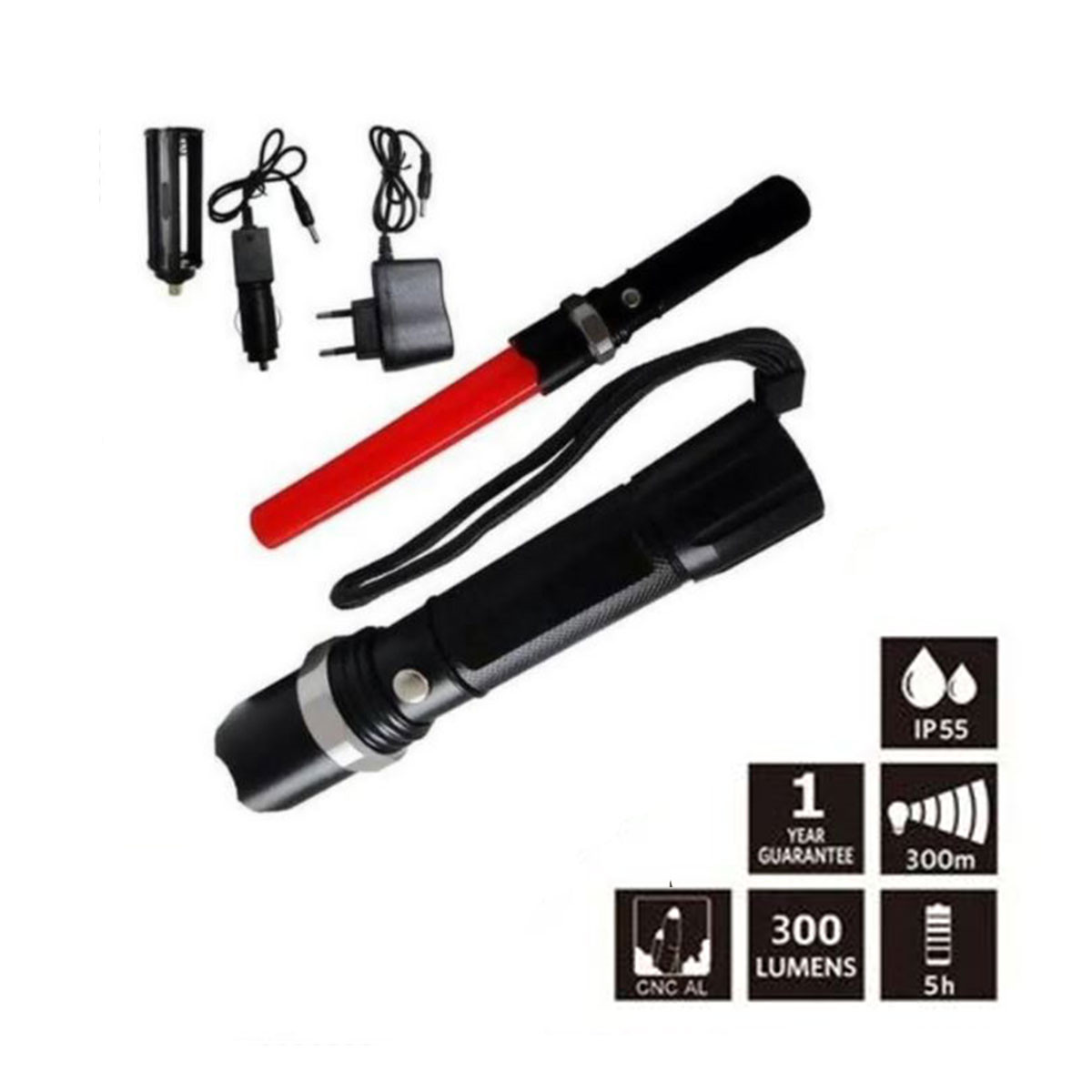 Miniatura 3 de Linterna Táctica Swat mas  Baliza