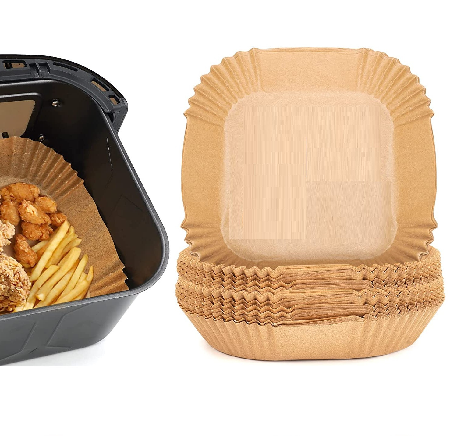 Miniatura 5 de Molde para air fryer y horno x100 piezas