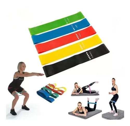 Miniatura 4 de Set De Bandas De Resistencia X5 Fitness