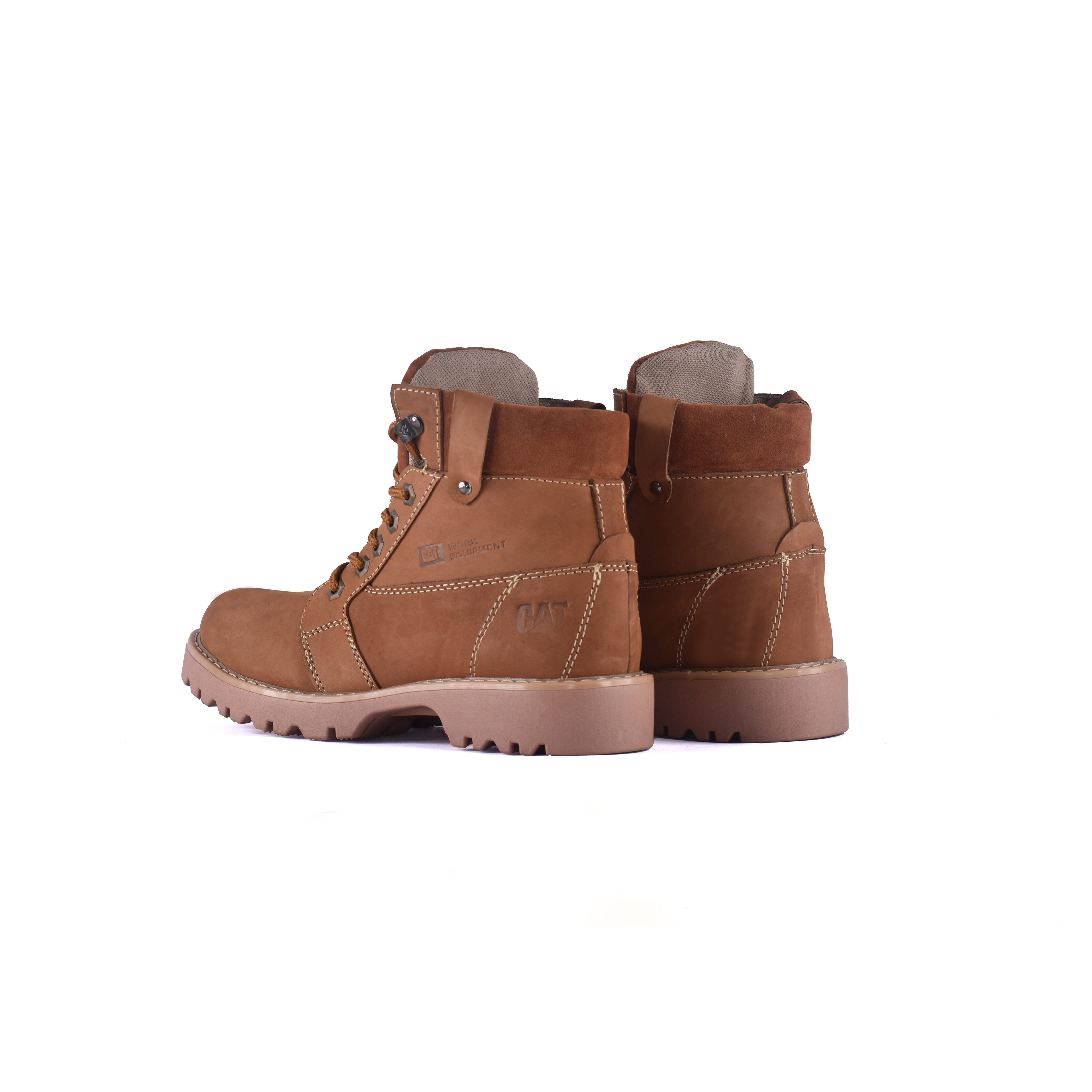 R-021 Bota Cat En Cuero Para Hombre