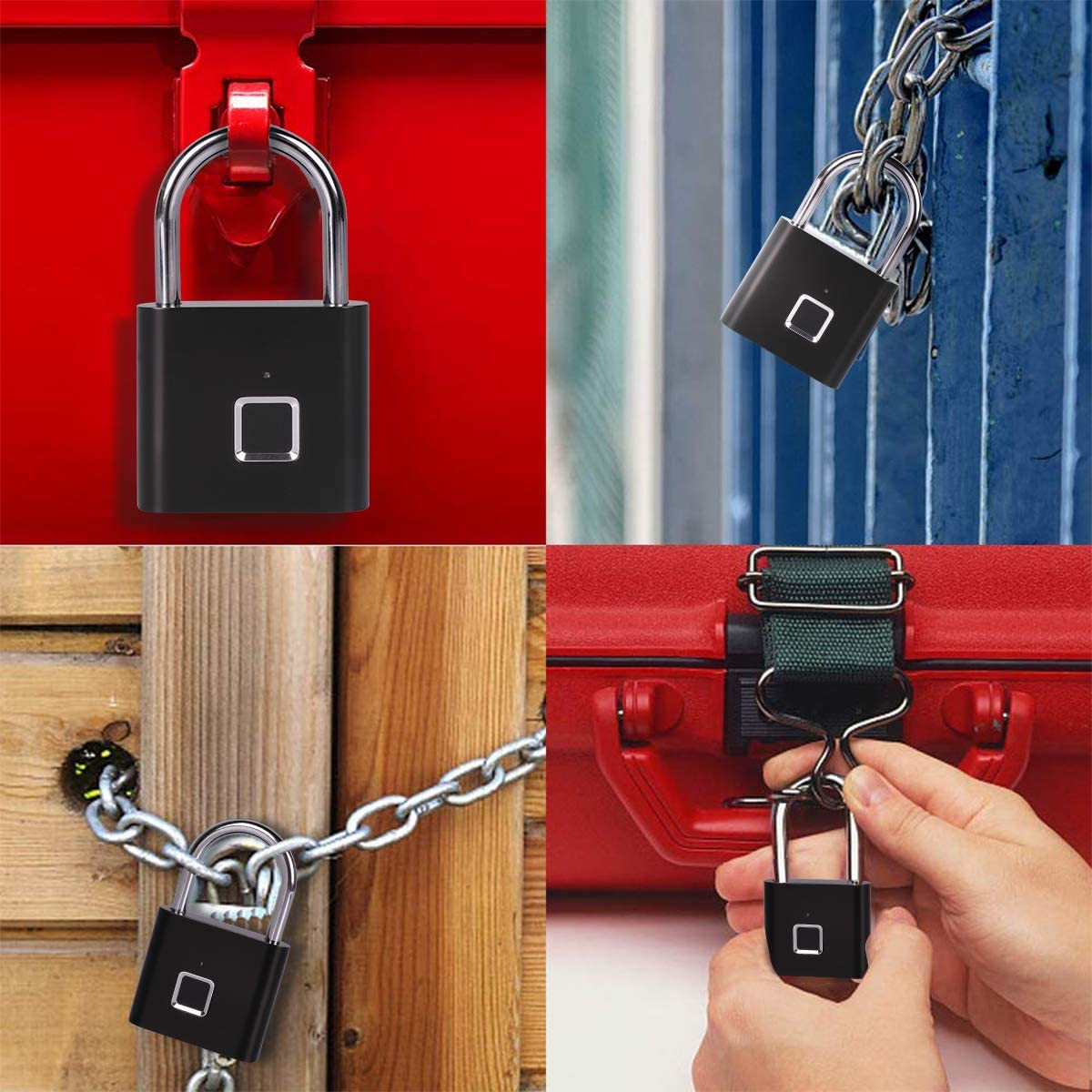 Miniatura 3 de Candado De Seguridad Con Lector De Huell