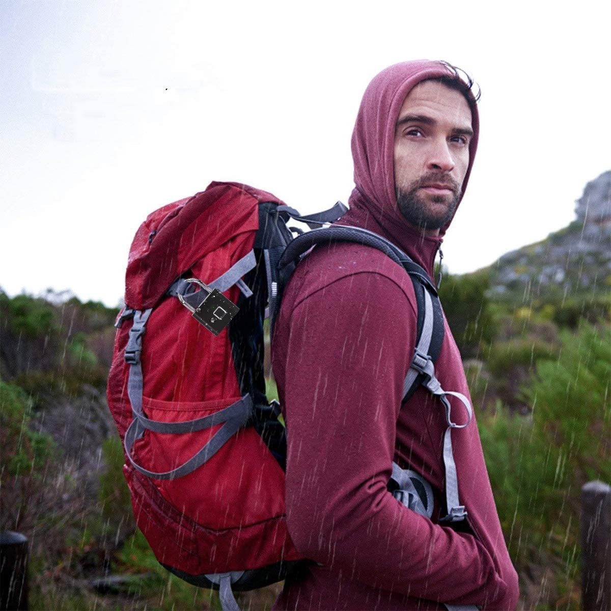 Miniatura 2 de Candado De Seguridad Con Lector De Huell