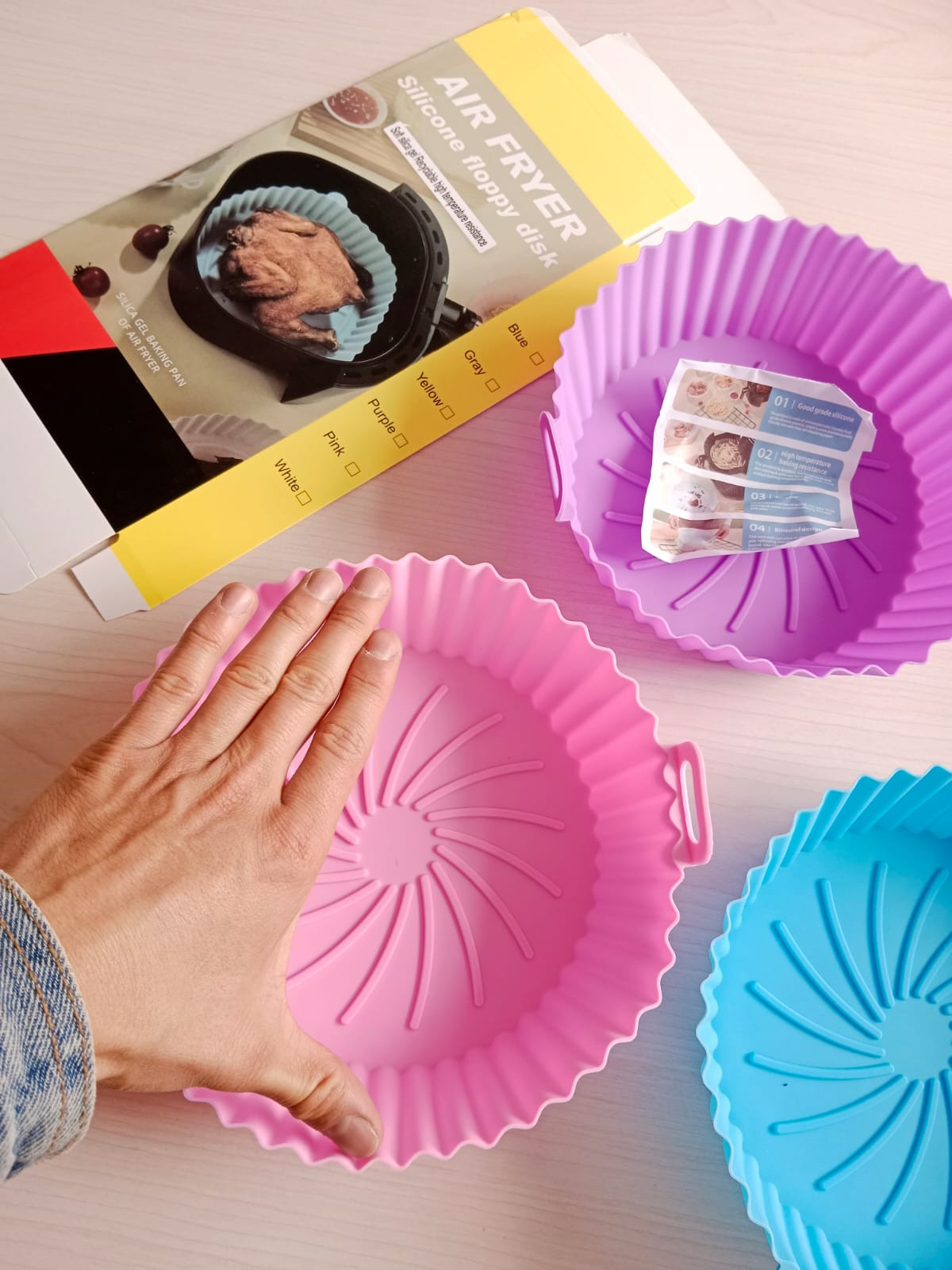 Canastilla silicona para olla freidora