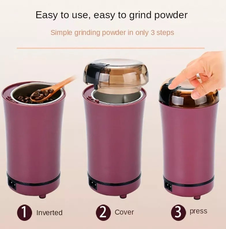 Molino Eléctrico Portátil Especias Grano