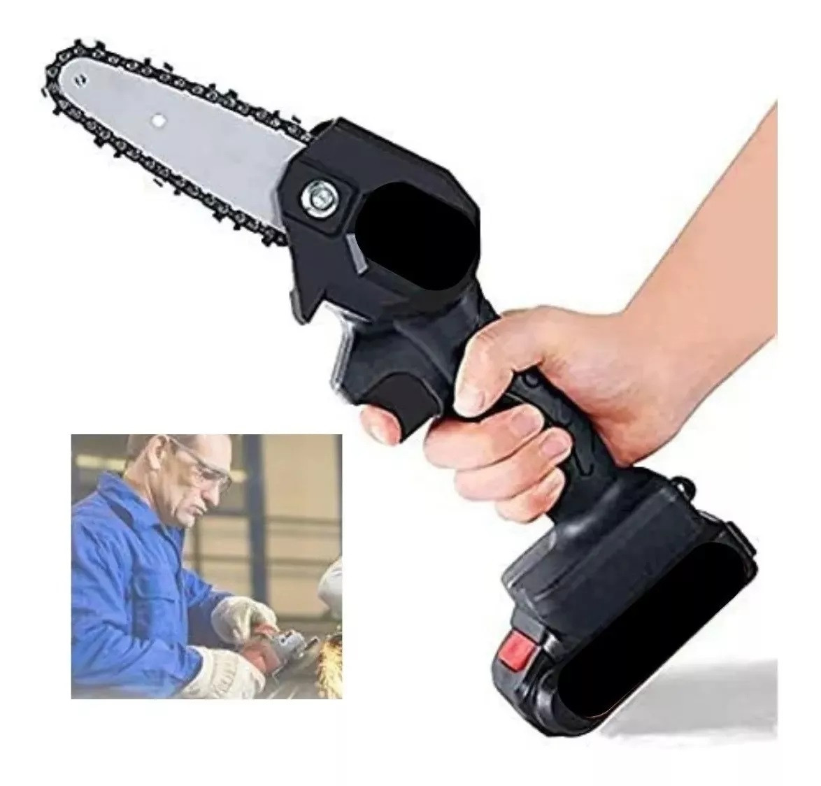 Mini Motosierra Eléctrica 2 BATE De Mano
