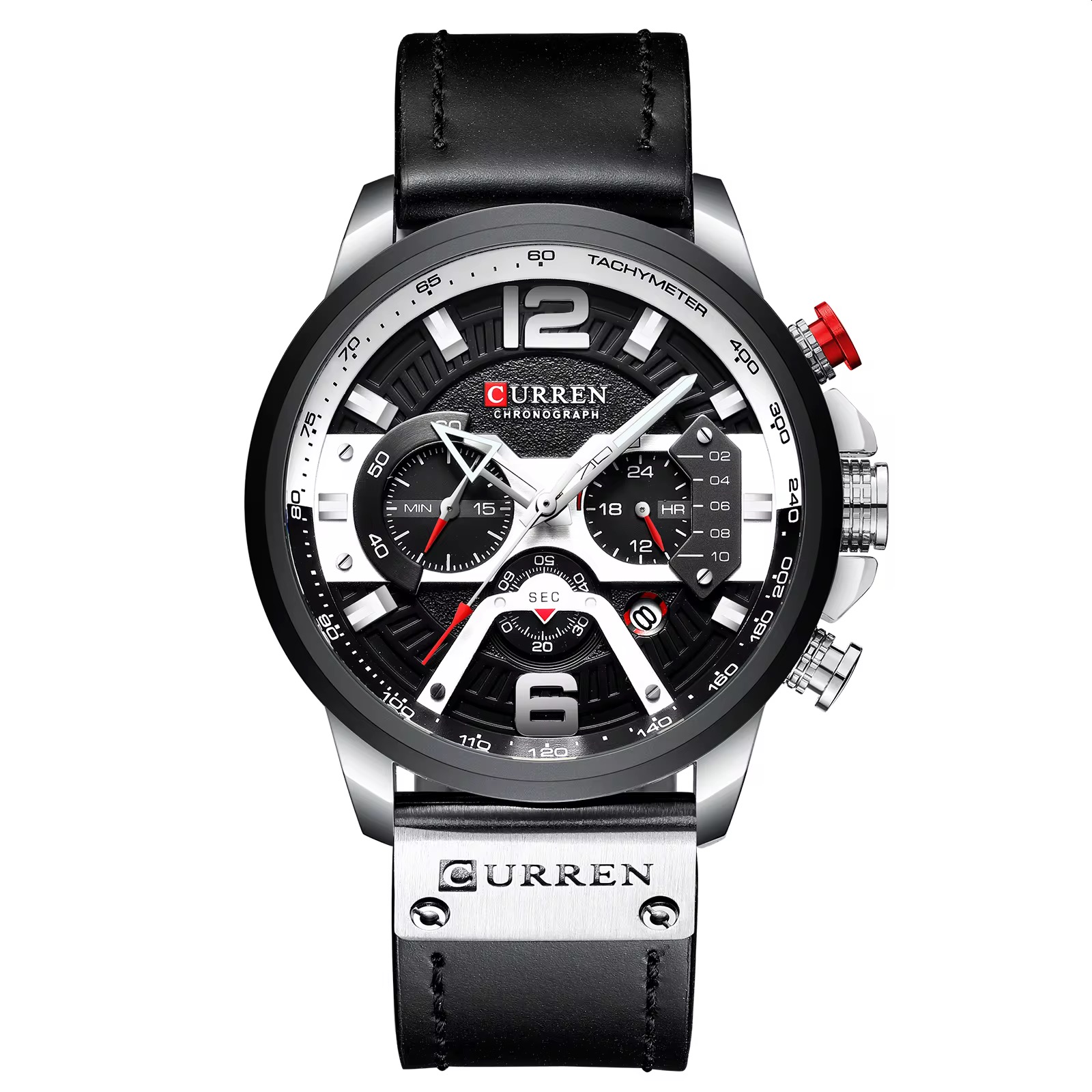Reloj Original Curren 8329 NegroPlateado