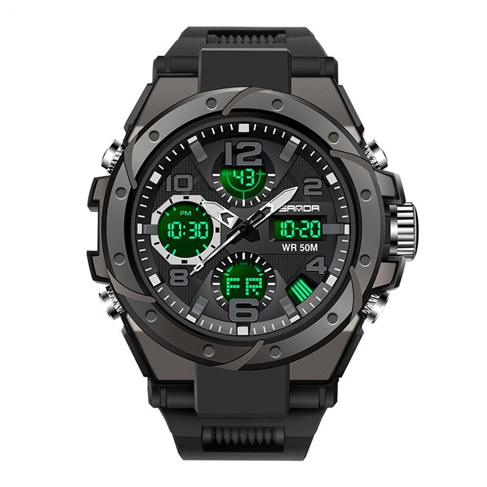 Reloj original Sanda 6008 Sumergible neg