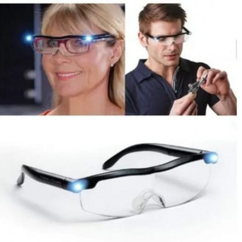 Gafas Lupa Visión De Aumento Con Luz