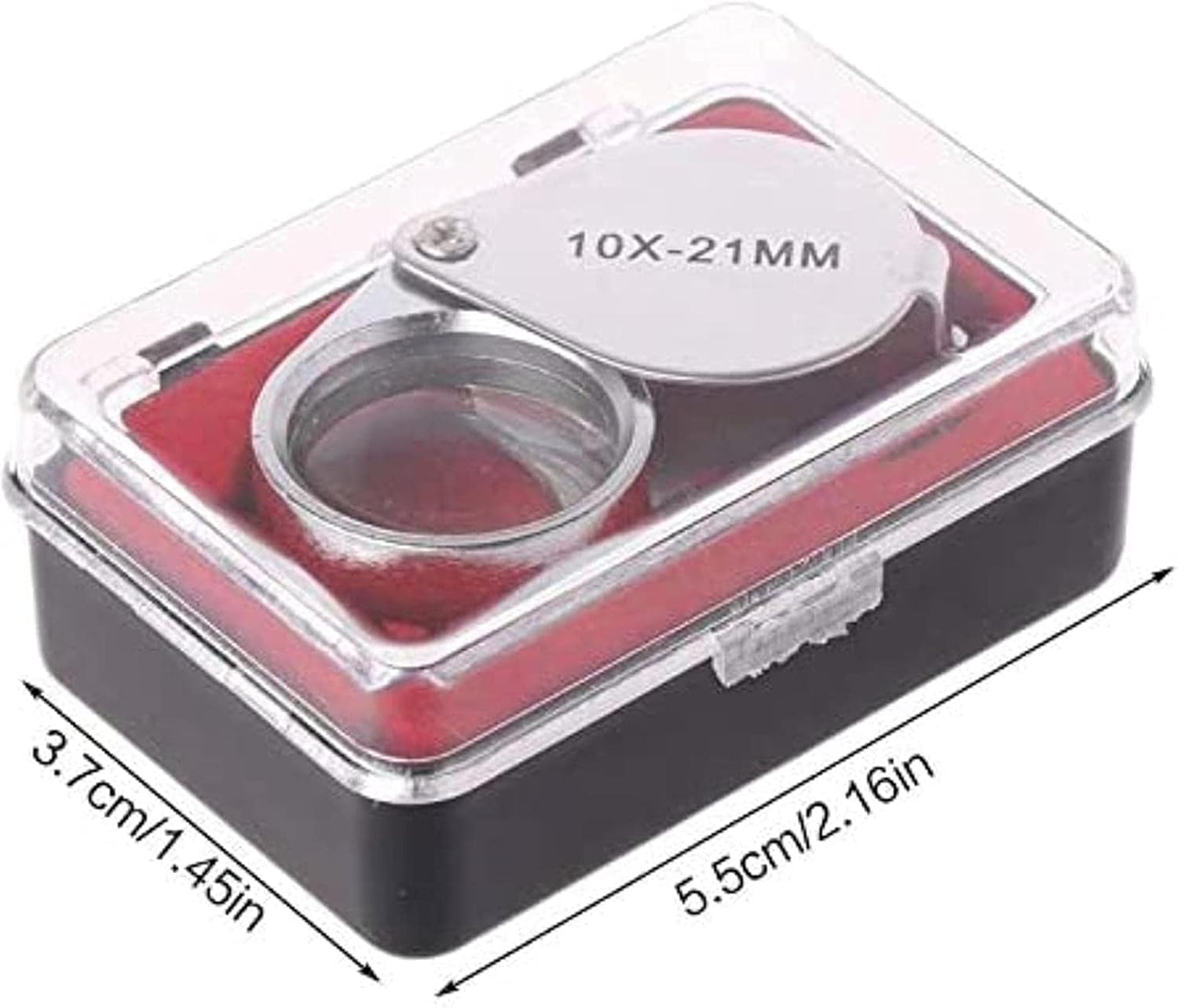 Miniatura 3 de Lupa Metálica Plegable Triplex 10x21 mm