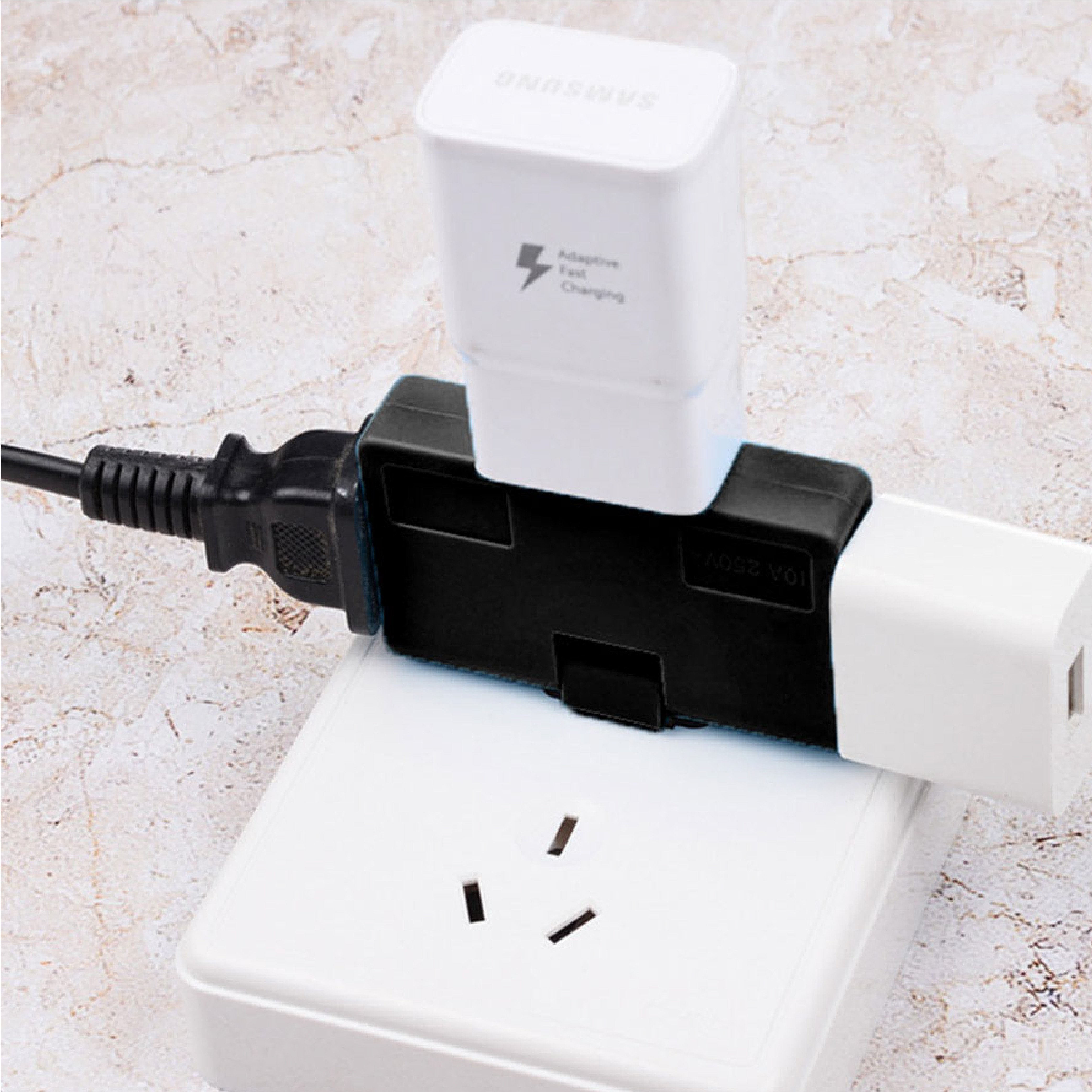 Miniatura 2 de Enchufe Giratorio De 180ª Multiple