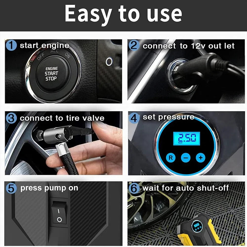 Miniatura 2 de Compresor De Aire Digital Para Carro