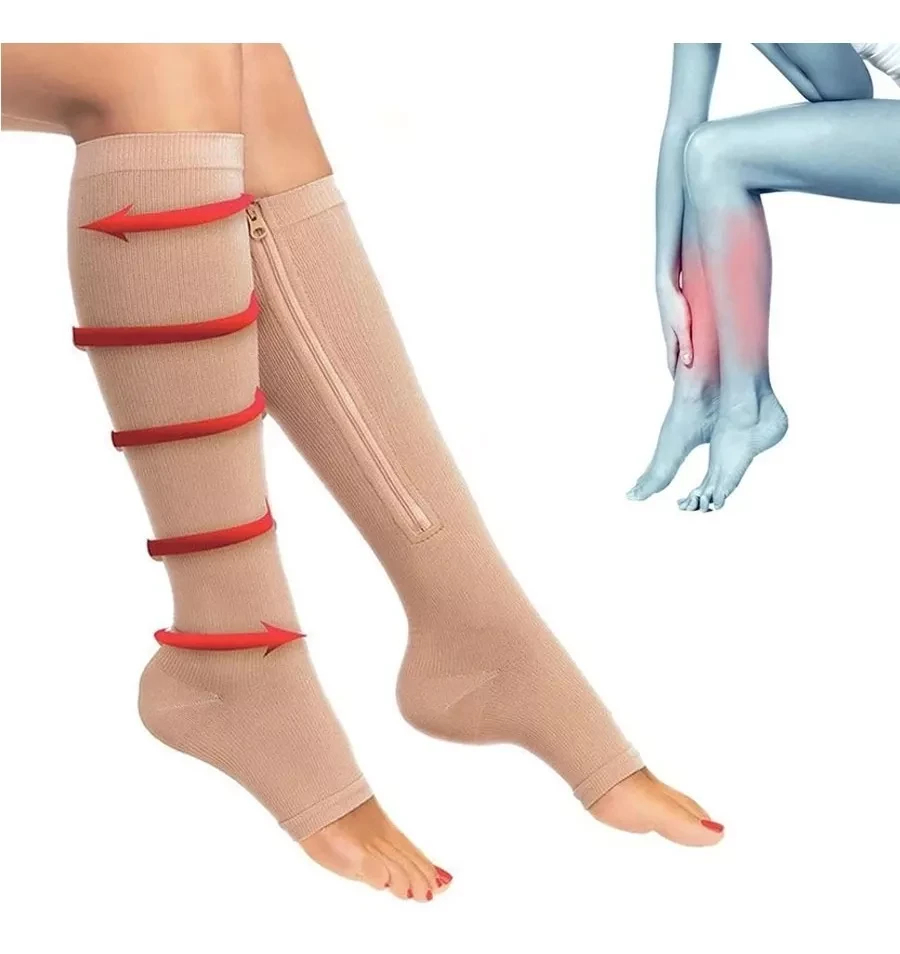 Miniatura 5 de Medias Compresión Anti Varice Zip Sox