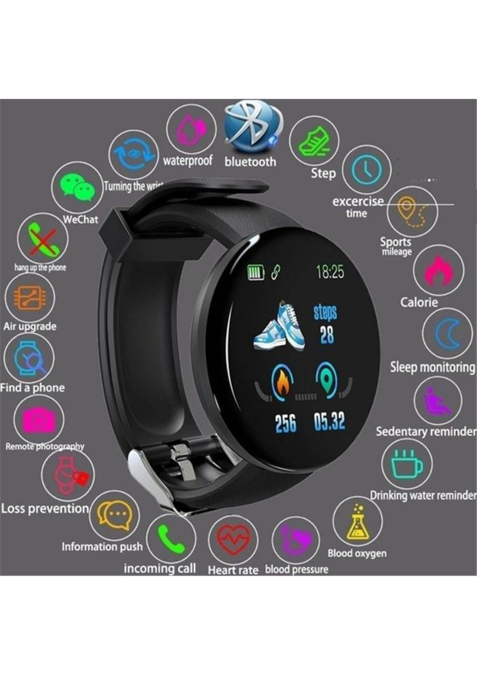 Reloj Inteligente D18 Smartwatch