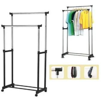 Miniatura 2 de Tendedero Ropa Perchero Zapatero 2 Tubo