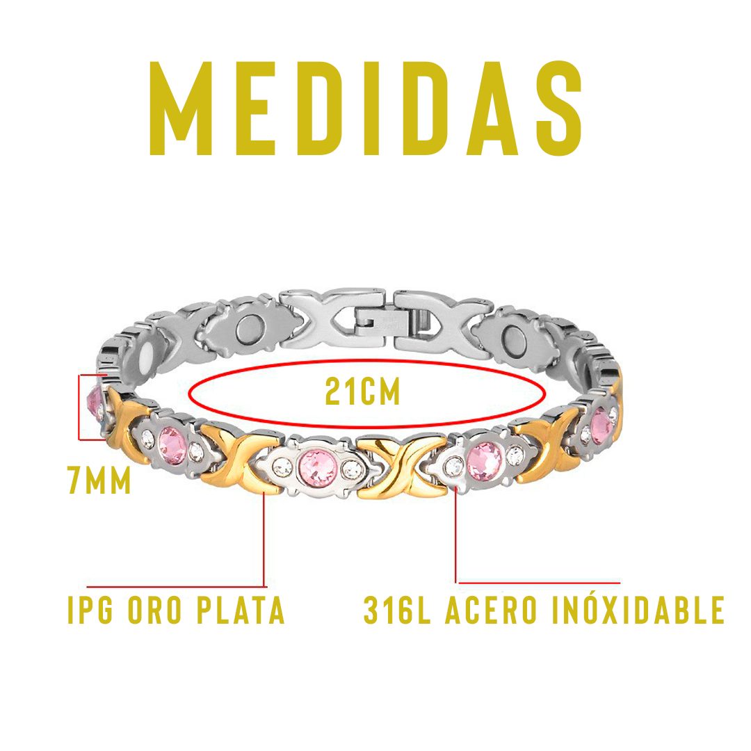 Miniatura 4 de Pulsera Magnify Aleación Plata -Dorado