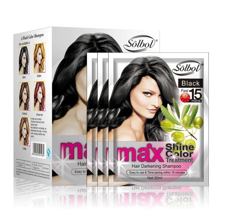 Vista 4 de Shampoo Canas Caja 10unid - COLORES: negro