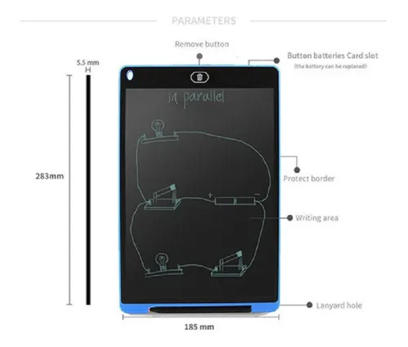Tablero Mágico 12" Pizarra De Escritura