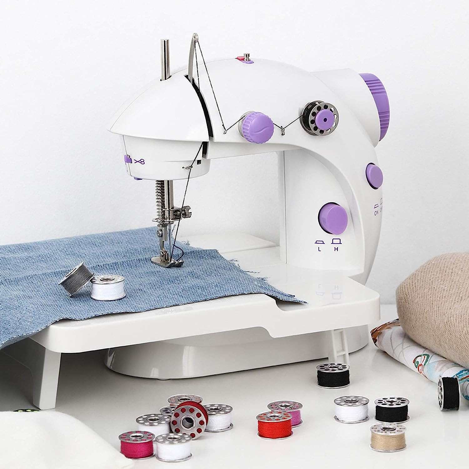 Miniatura 3 de Mini Máquina De Coser Portátil Con Mesa