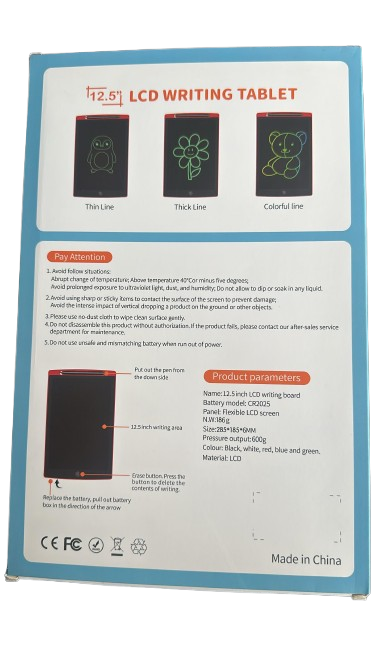 Tableta de dibujo de 12.5 pulgadas