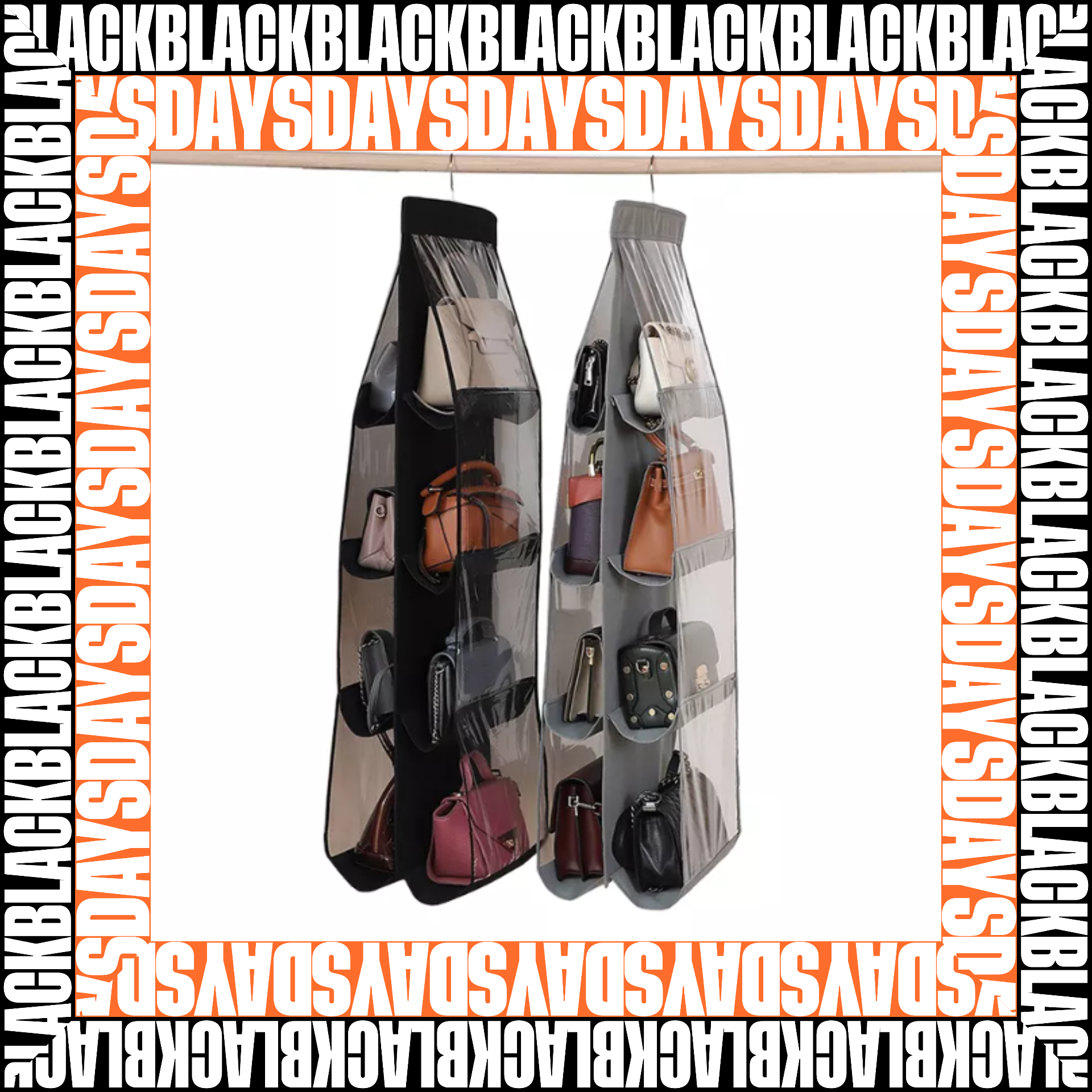 Organizador Bolsos Armario Black Days