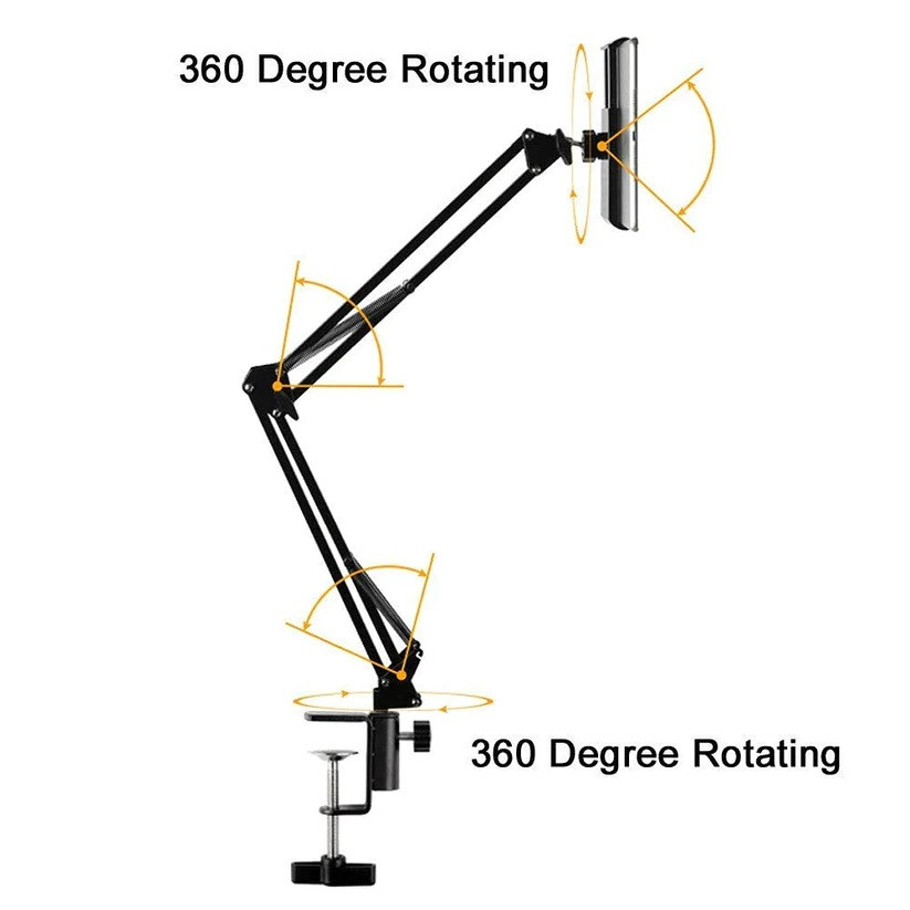 Miniatura 3 de Brazo soporte 360 para aro o micrófono