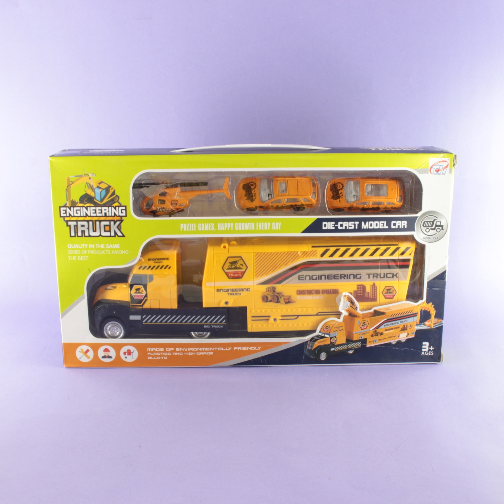 Niñera amarilla en caja