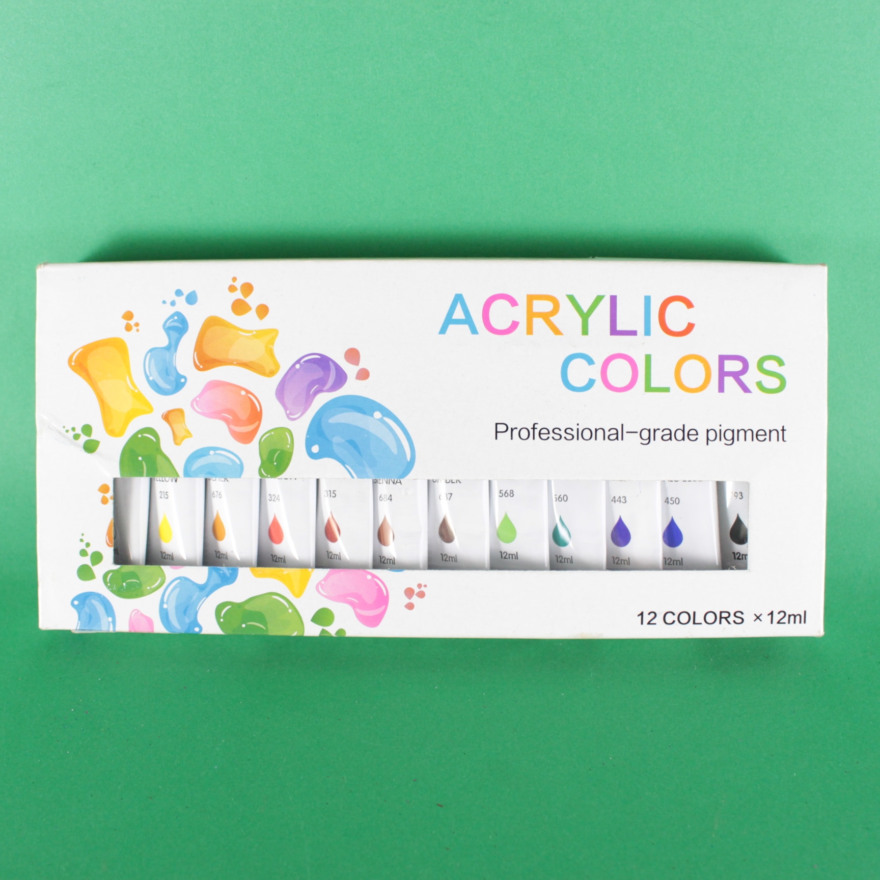 Pinturas acrílicas en tubo