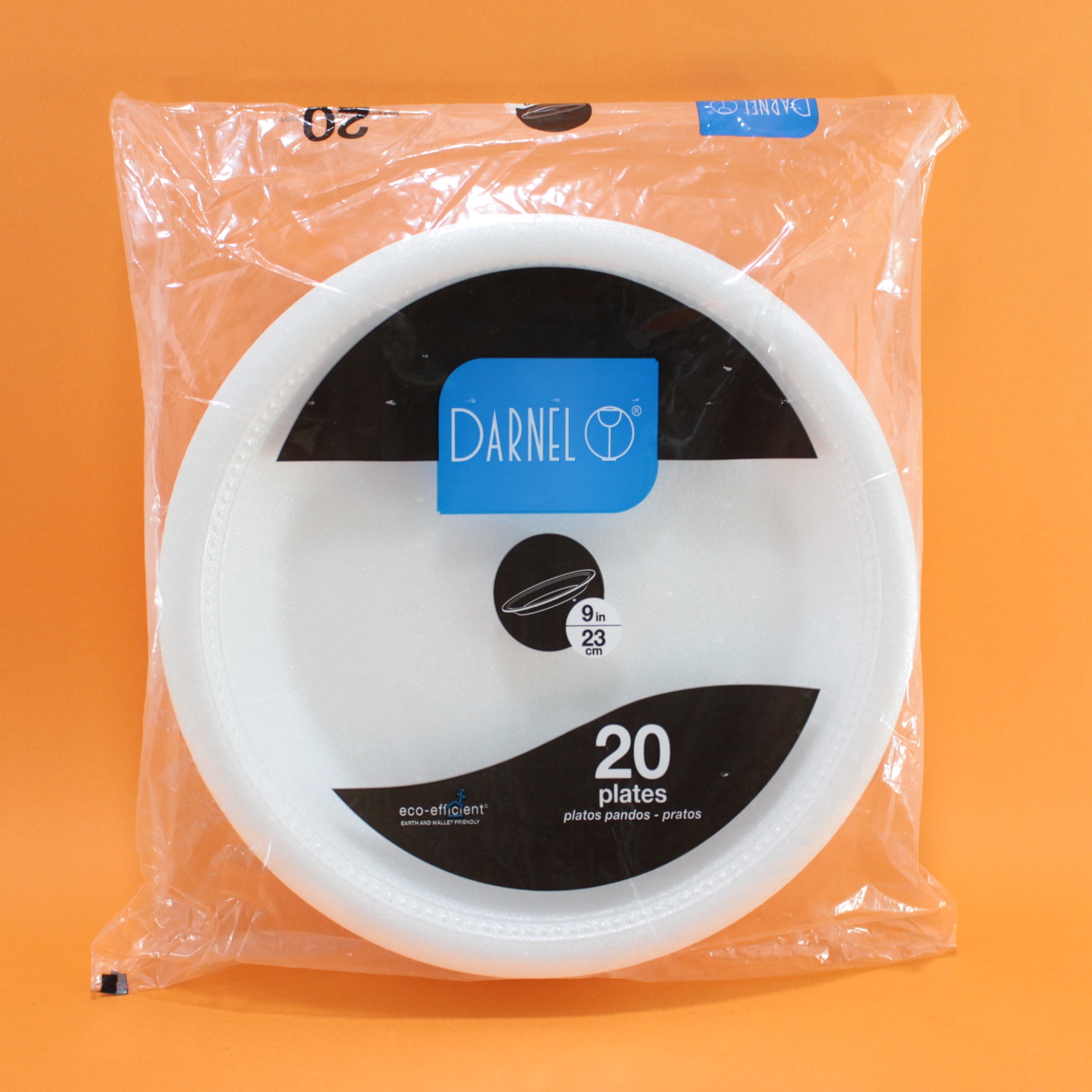 Plato icopor pando 23 centímetros