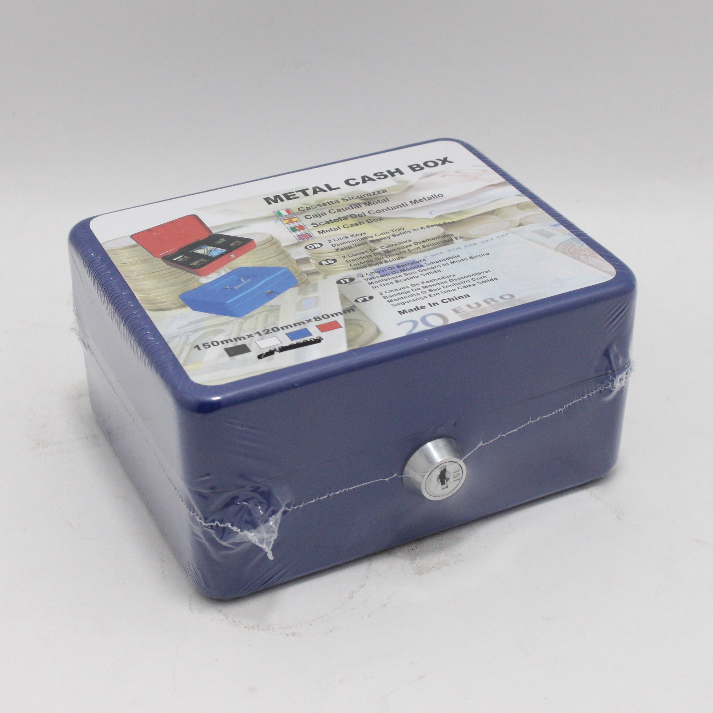 Caja menor metálica 150mmx120mmx80mm