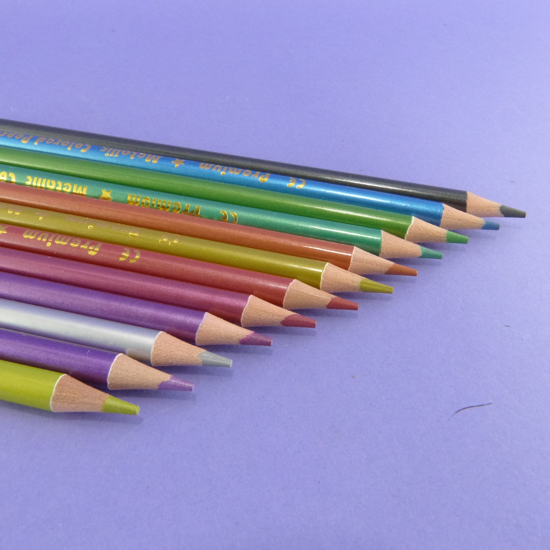 Colores Qili metalizados x 12