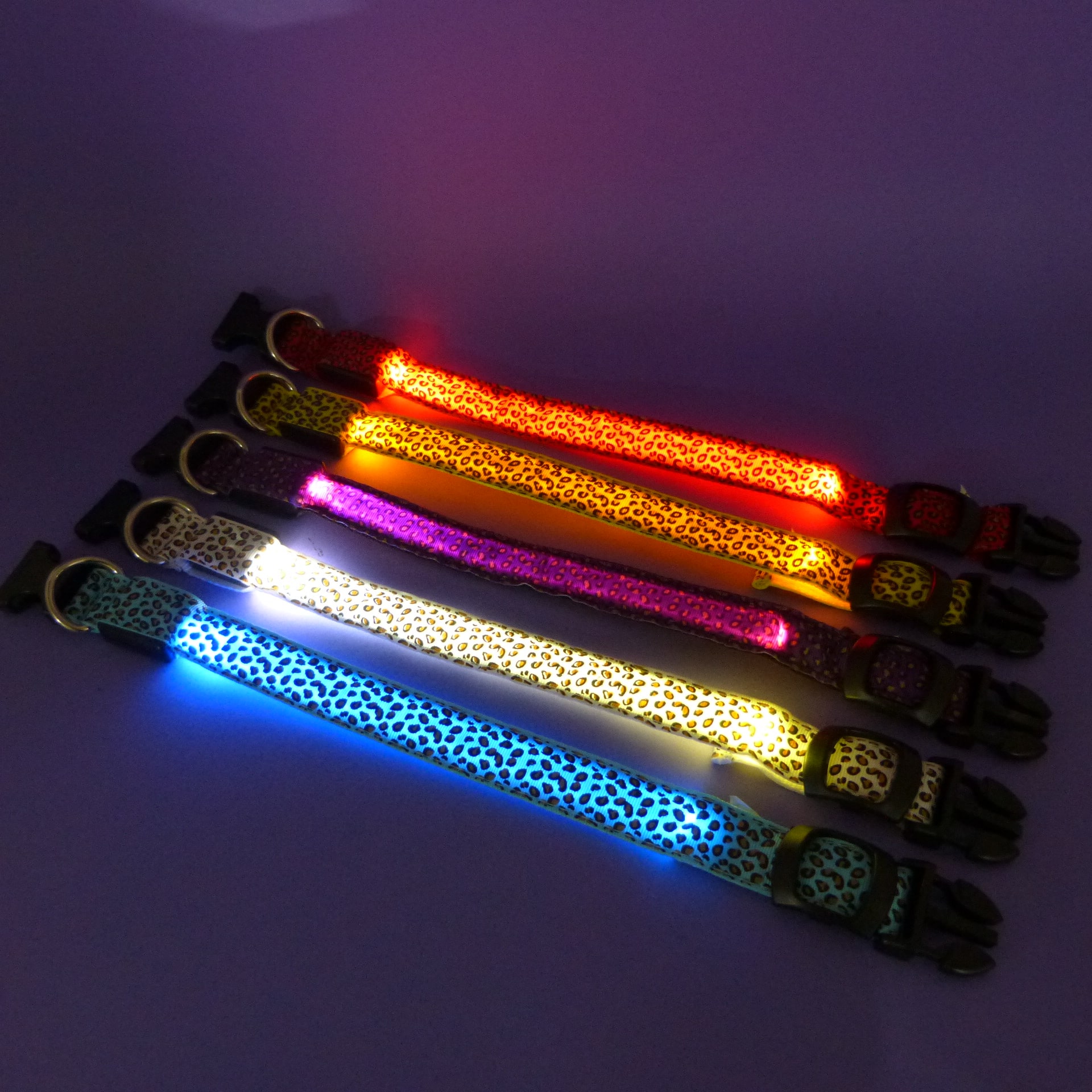 Collar para mascotas de luz led talla M