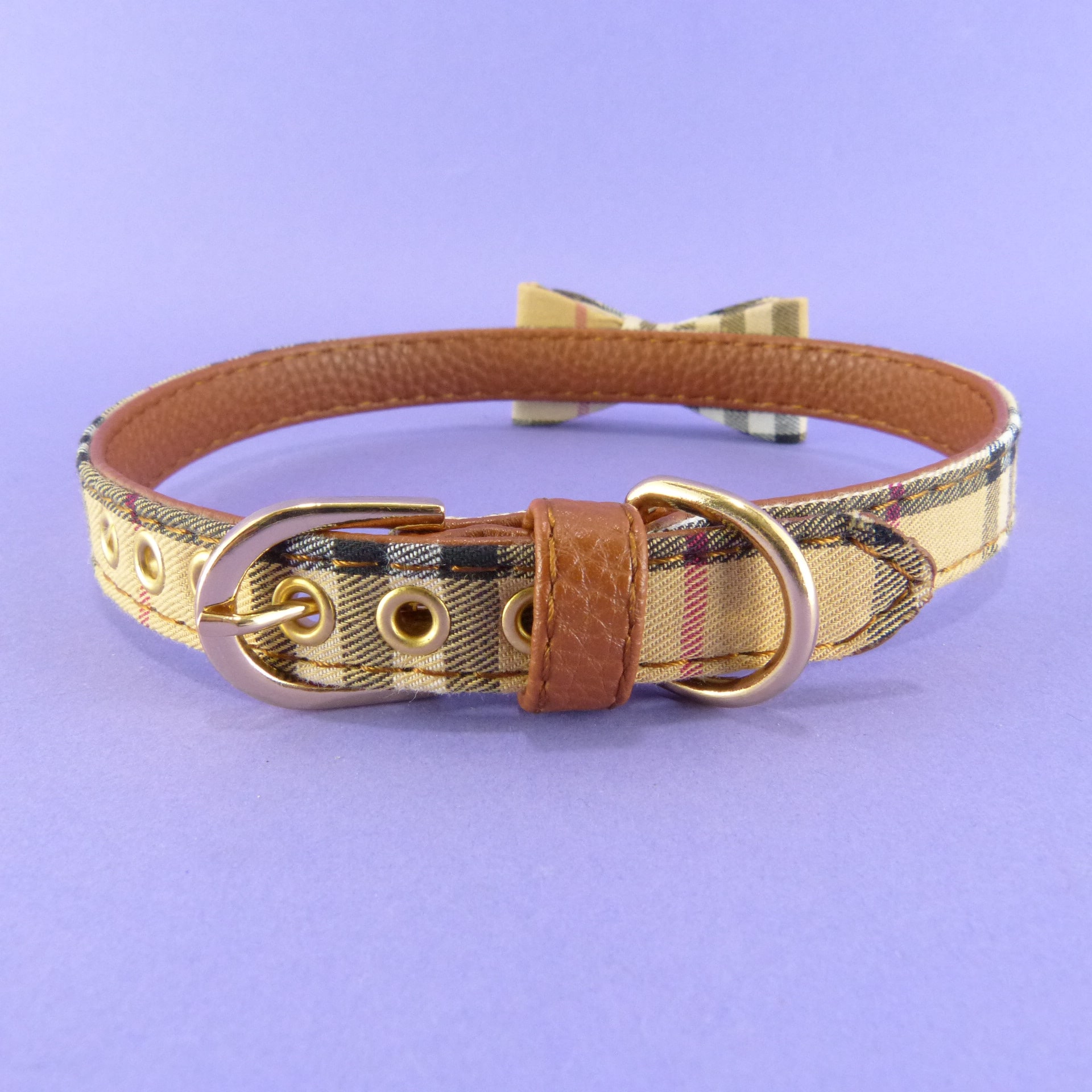 Miniatura 2 de Collar para mascota con moño talla L