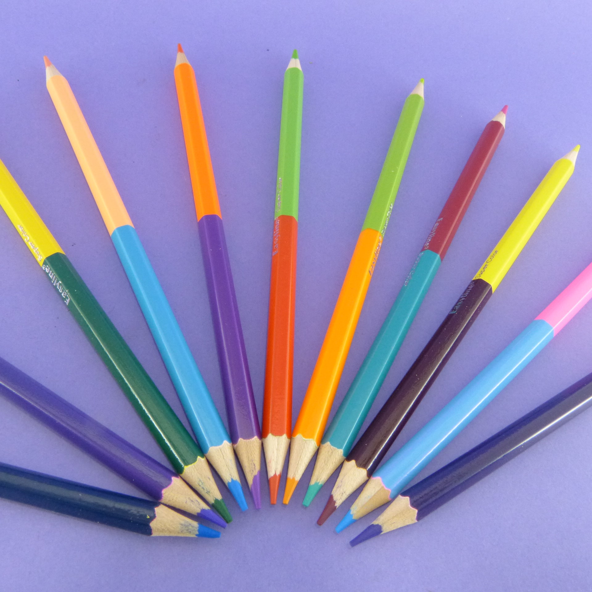 Colores super color duo x 12 piezas