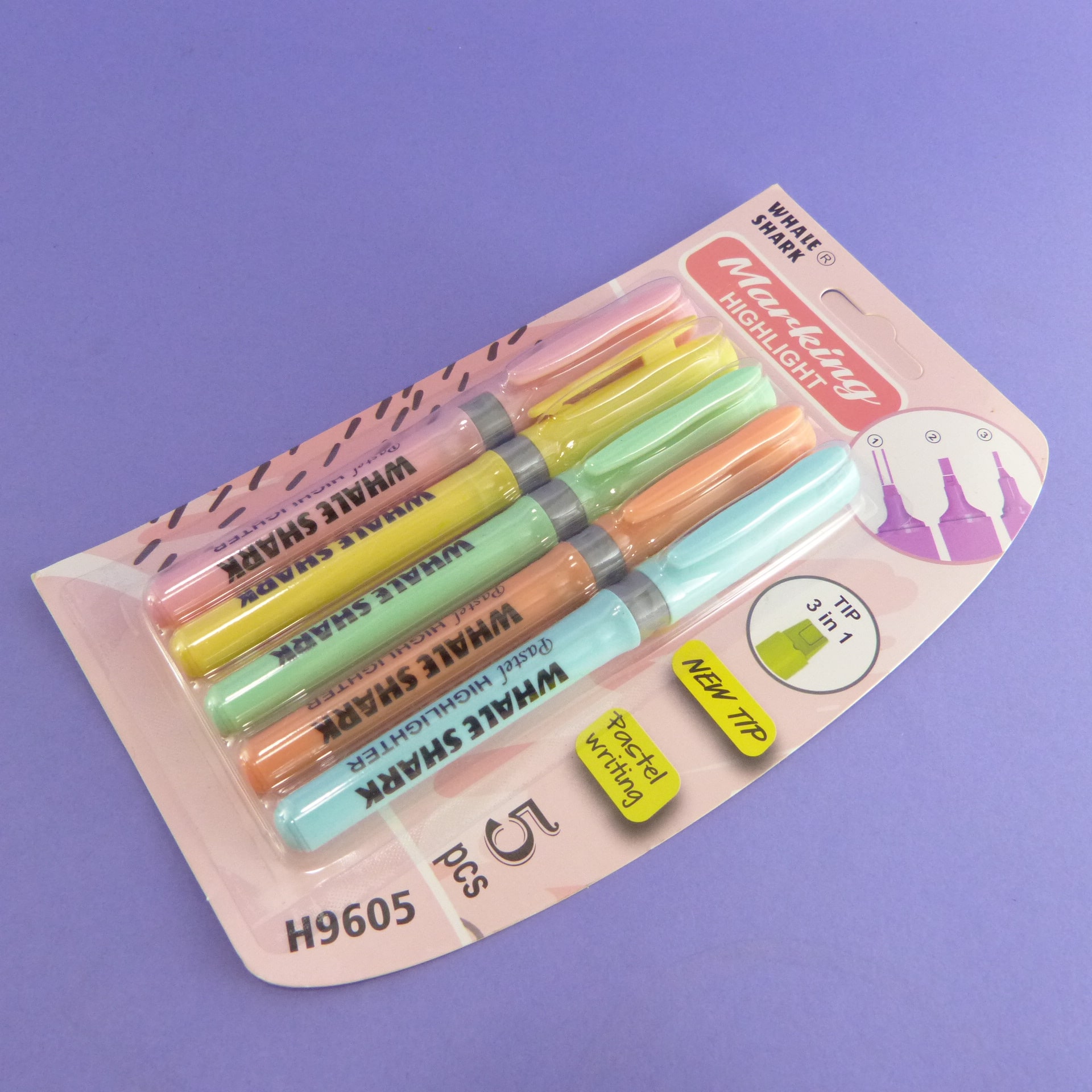 Set de resaltadores x 5 piezas